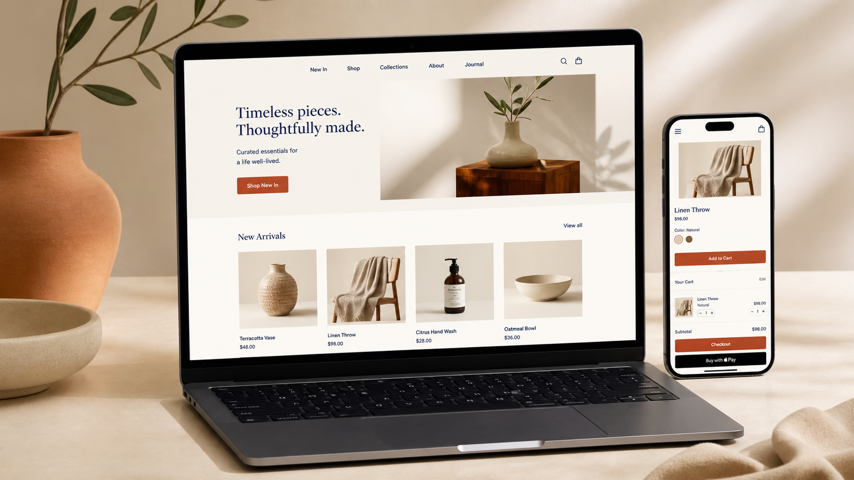 AI-Built Websites & Stores product interface